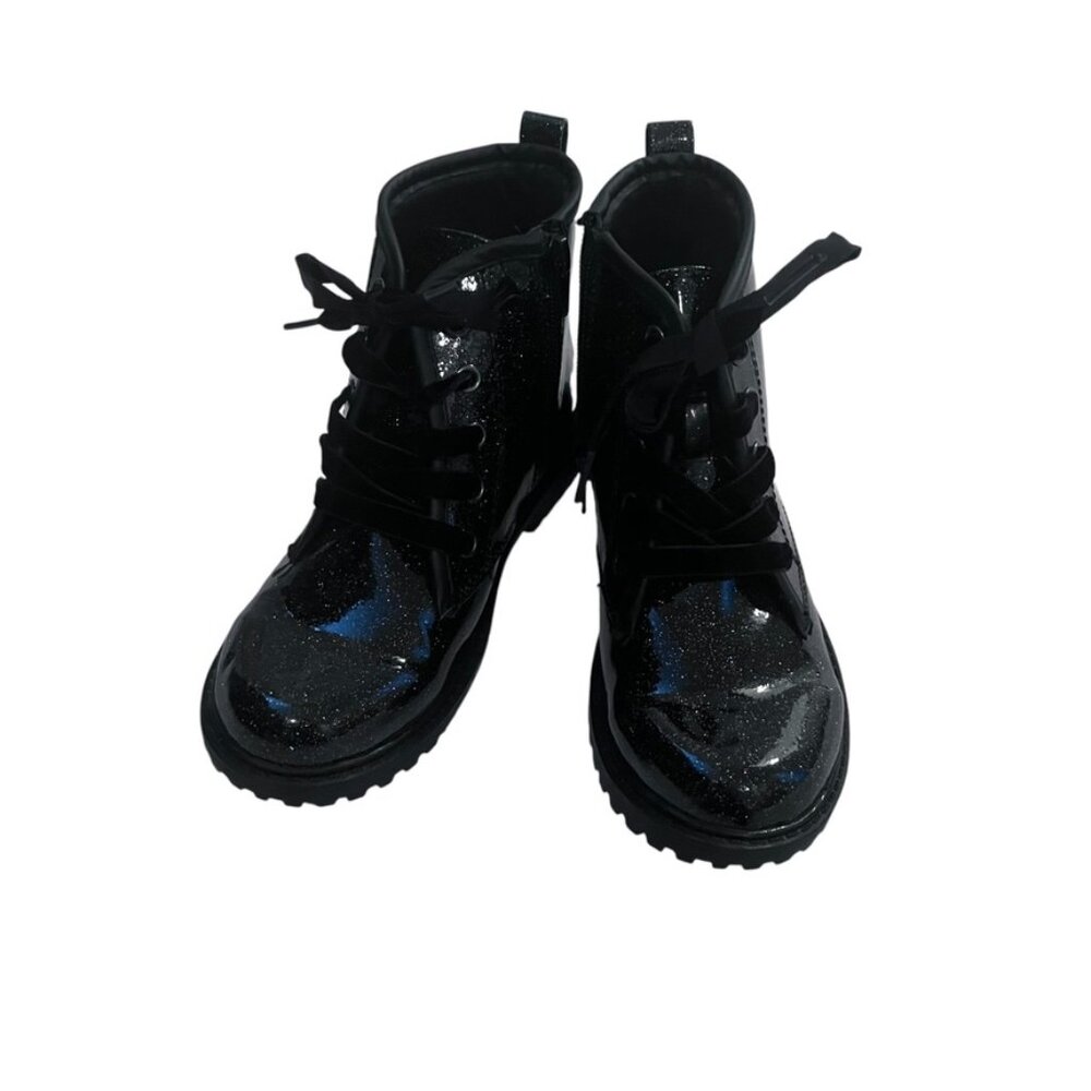 NWOT Boutique Girl's Black Boots Size 1
